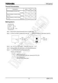 TPCA8102(TE12L Datasheet Page 2