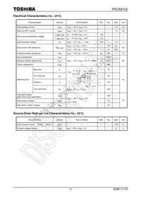 TPCA8102(TE12L Datasheet Page 3