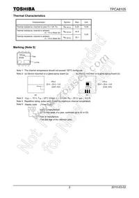 TPCA8105(TE12L Datasheet Page 2