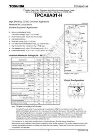 TPCA8A01-H(TE12L Datasheet Cover