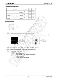 TPCA8A01-H(TE12L Datasheet Page 2