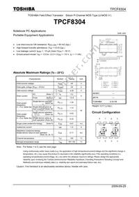 TPCF8304(TE85L Datasheet Cover