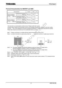 TPCF8A01(TE85L) Datasheet Page 2