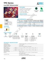 TPCL475J010R5000 Datasheet Cover