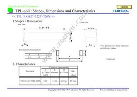 TPL1183427-722Y-720N Datasheet Cover