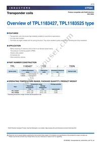 TPL1183525-262J-261N Datasheet Page 3