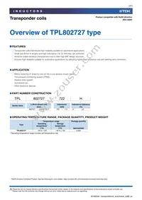 TPL802727-492H Datasheet Page 3