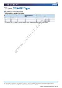 TPL802727-492H Datasheet Page 5