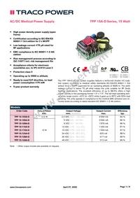TPP 15-103A-D Datasheet Cover