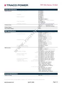 TPP 15-103A-J Datasheet Page 3