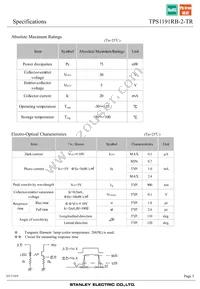 TPS1191RB-2-TR Datasheet Page 3