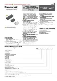 TQ4-L2-9V Datasheet Cover