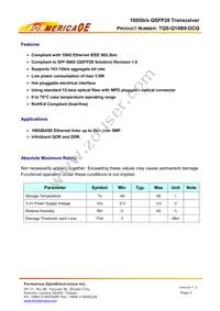 TQS-Q14B9-DCQ Datasheet Page 2