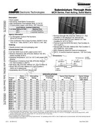 TR/MCR-7A Datasheet Cover