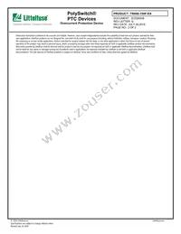 TR600-150F-EX-2 Datasheet Page 2