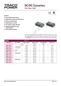 TRA 3-2419 Datasheet Cover