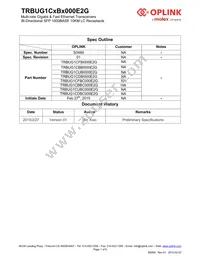 TRBUG1CBBC000E2G Datasheet Cover