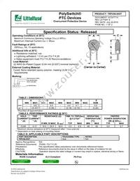 TRF250-055T Datasheet Cover