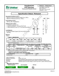 TRF250-055UT Datasheet Cover