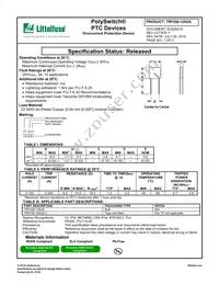 TRF250-120US Datasheet Cover