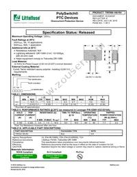 TRF600-160-RA Datasheet Cover