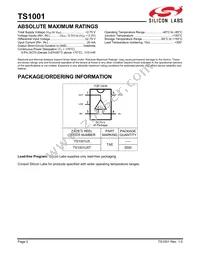 TS1001IJ5T Datasheet Page 2