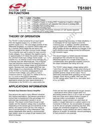 TS1001IJ5T Datasheet Page 7