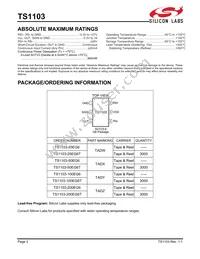TS1103-50EG6T Datasheet Page 2