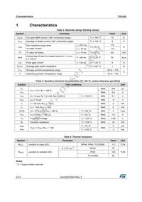 TS1220-600T Datasheet Page 2