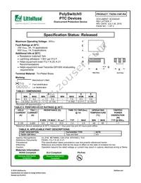 TS250-130F-RA-2 Datasheet Cover