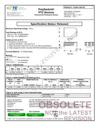 TS250-130F-RC-2 Datasheet Cover