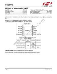 TS3005ITD1033T Datasheet Page 2