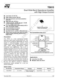 TS615IPWT Datasheet Cover