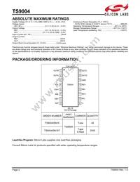 TS9004ISN16T Datasheet Page 2
