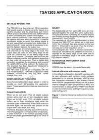 TSA1203IFT Datasheet Page 12