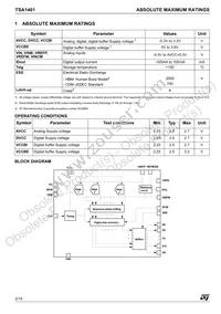 TSA1401IF Datasheet Page 2