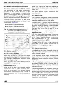 TSA1401IF Datasheet Page 15