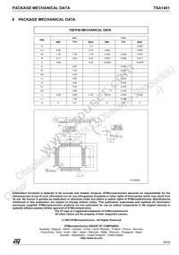 TSA1401IF Datasheet Page 19