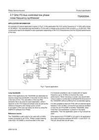 TSA5059ATS/C1 Datasheet Page 15