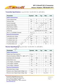 TSD-S2AA1-H11 Datasheet Page 3