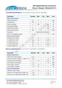 TSD-S2CH1-C11 Datasheet Page 3