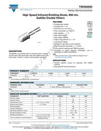 TSHG6200 Datasheet Cover