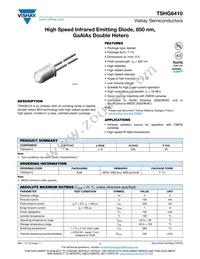 TSHG6410 Datasheet Cover