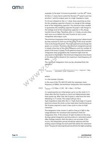 TSL1401CCS-LF Datasheet Page 16