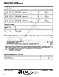 TSL14SM-LF Datasheet Page 2