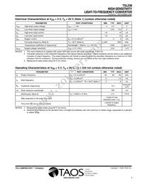 TSL238D-TR Datasheet Page 3