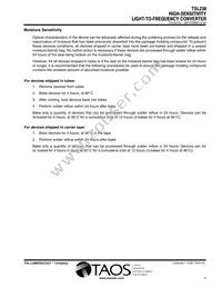 TSL238D-TR Datasheet Page 11