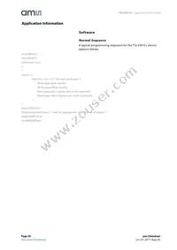 TSL3301CL Datasheet Page 20