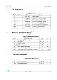 TSM1013IST Datasheet Page 3