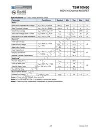 TSM10N60CZ C0 Datasheet Page 2